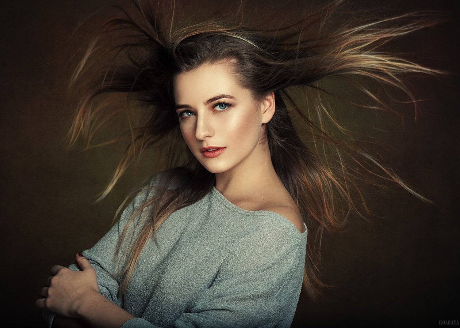 портрет, девушка, модель, волосы, ветер, бьюти, Колбая Александр