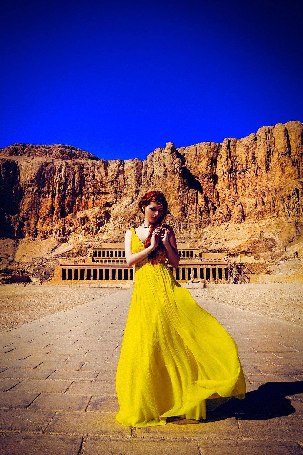 woman, portrait, egypt, dress, hatshepsut temple, luxor, Руслан Болгов (Axe)