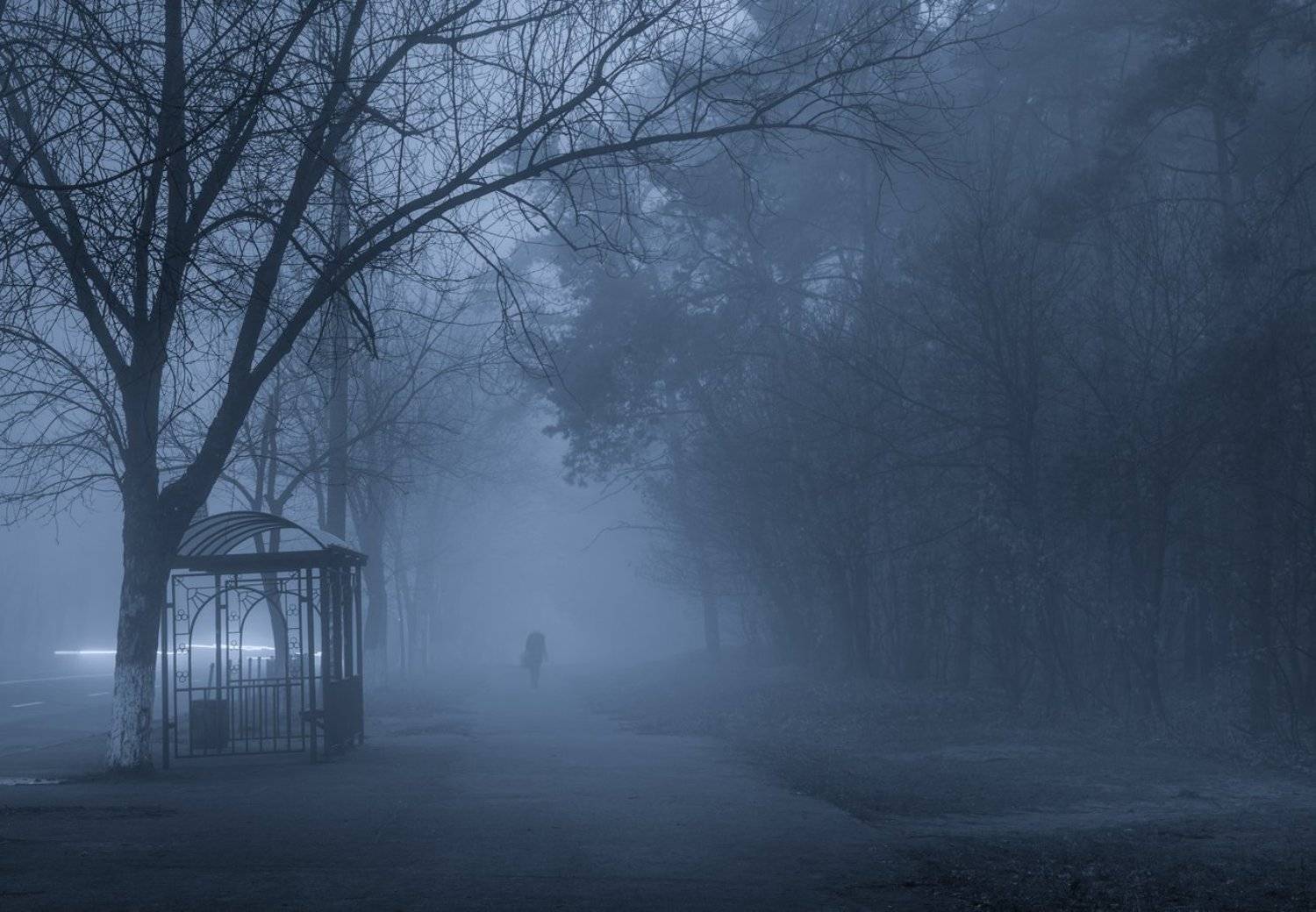 город, туман, Галанзовская Оксана