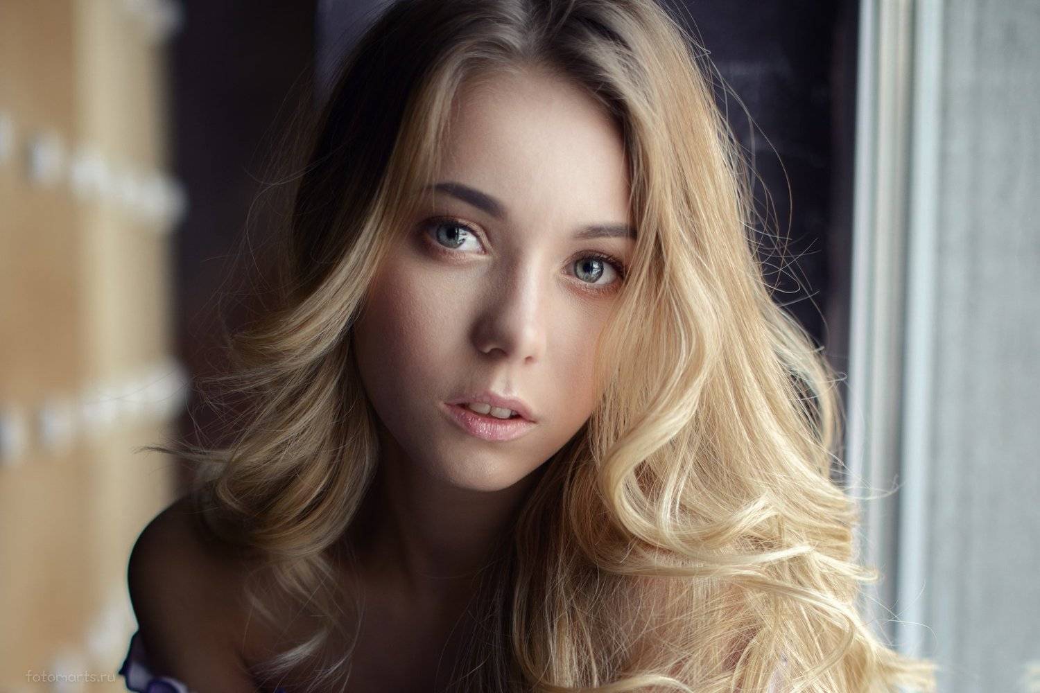 portrait model eyes long hair, Сергей Мартынов