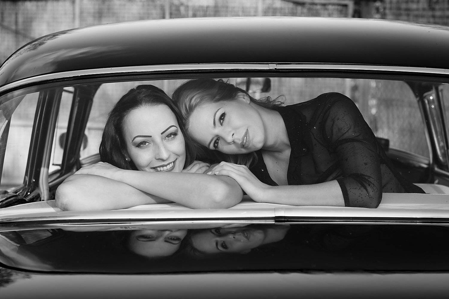 model, glamour, woman, female, black and white, body, sexy, sensual, natural light, curves, portrait, car, fine art, lingerie, glamour, fashion,, Lajos Cs&aacute;ki