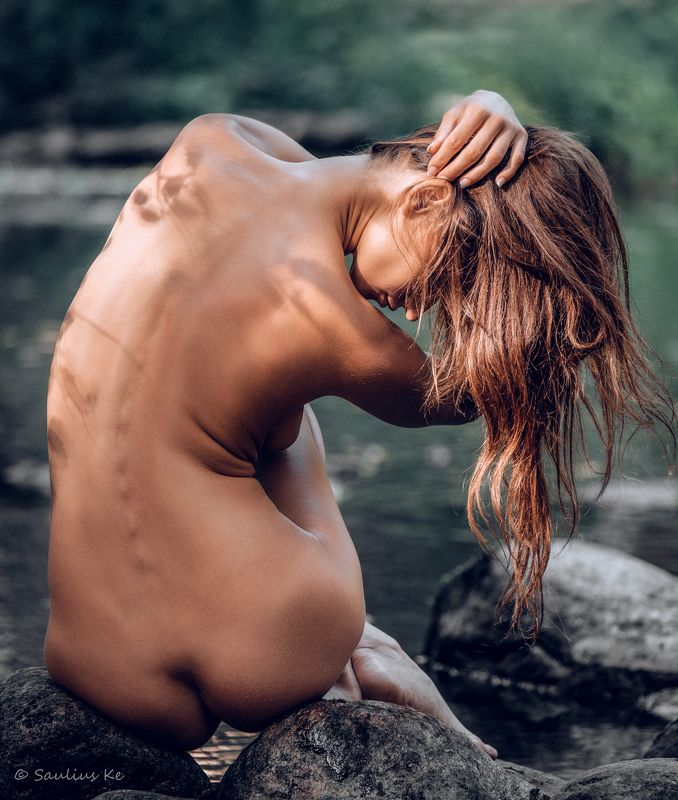 nature, naked, female, body Alone фото превью