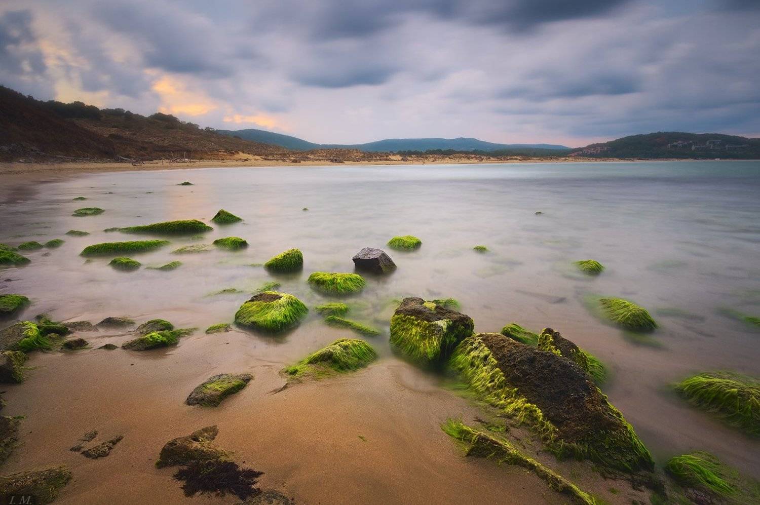 Bulgaria, evening, sky, water, Болгария, вечер, дюны, камни, Черное море, black sea, Dunes, Arkutino, Аркутино	, I'M