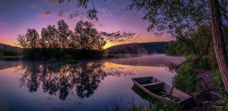 утро у воды фото превью