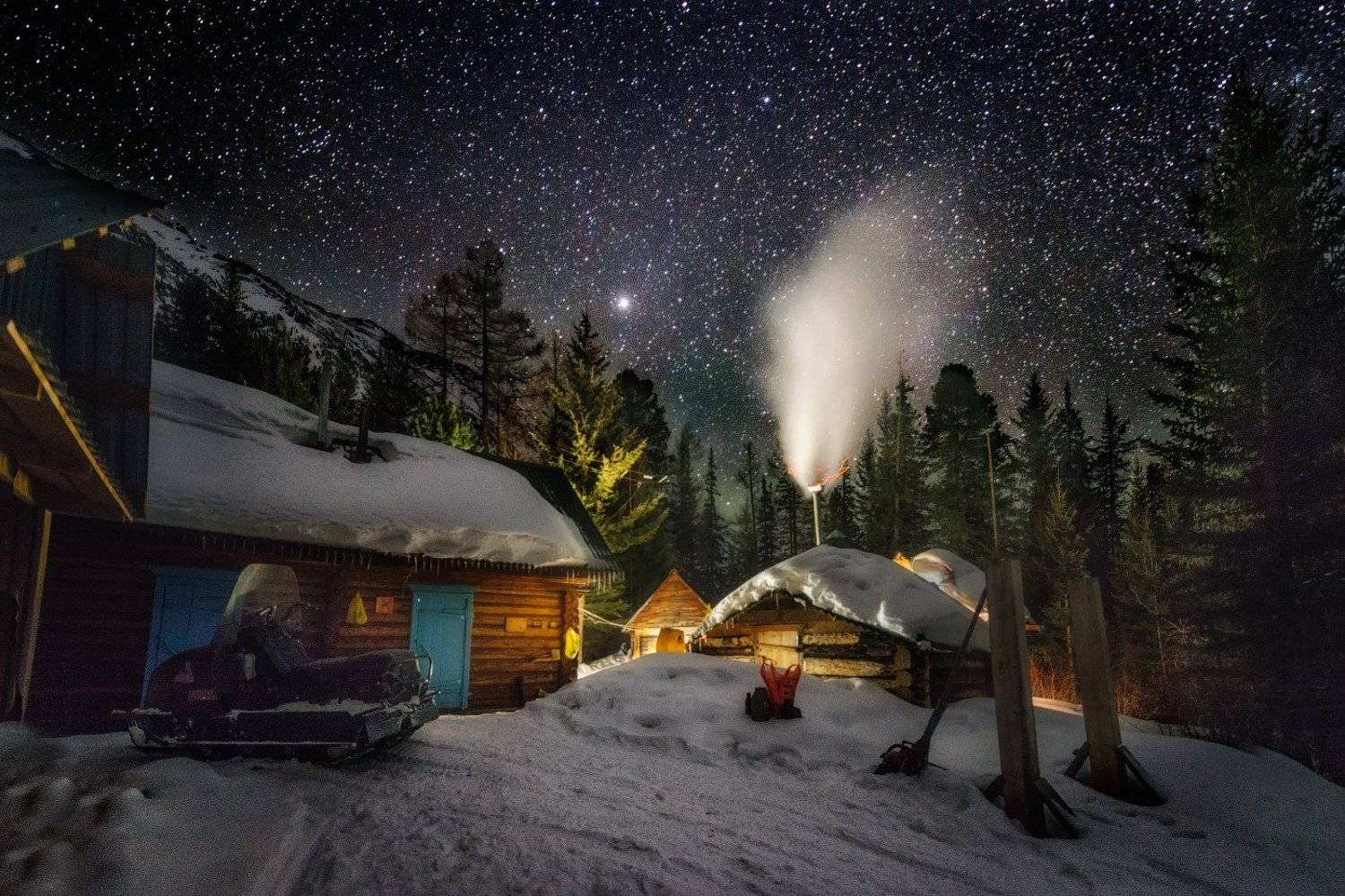 сказка, зима, горы, заповедник, новый год, избушки, Рафаэль Гатиятуллин