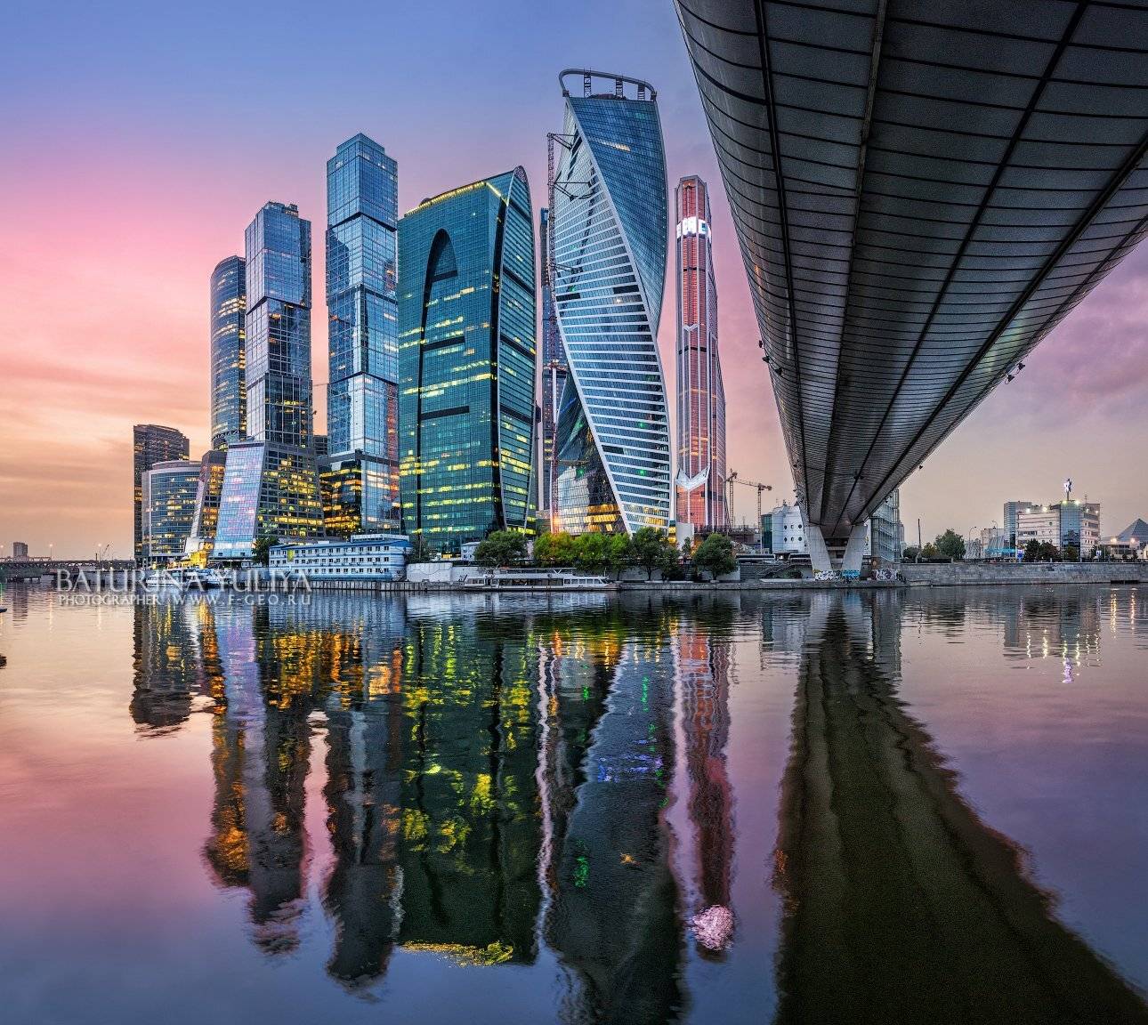 москва-сити, москва, небоскреб, отражение, сити, вечер, Юлия Батурина
