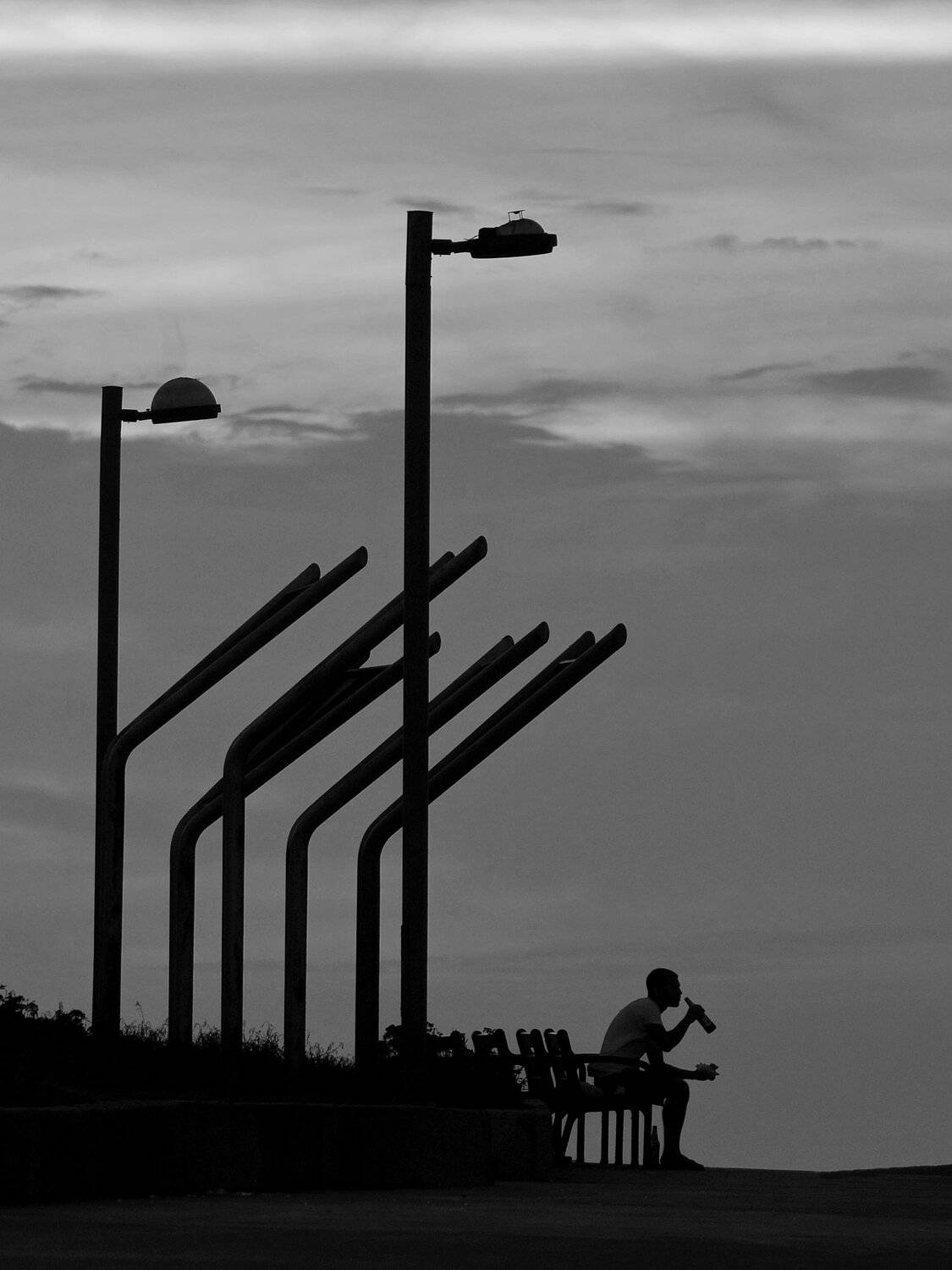 silhouette street black&white, vladimir algazin