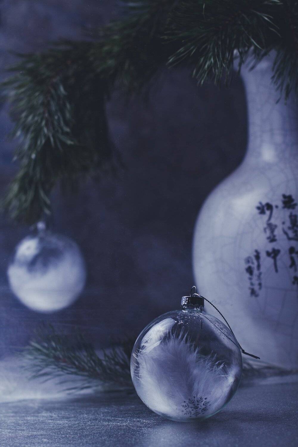 натюрморт, зима, шар, сосна, новый год, Наталья Голубева
