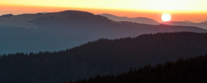 пейзаж,рассвет,утро,карпаты Рассвет под Говерлой фото превью