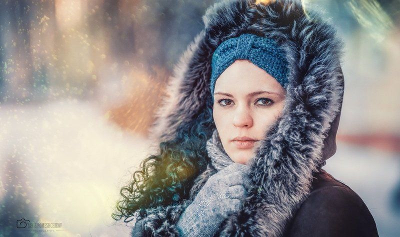 portrait,girl,winter,cold portrait фото превью