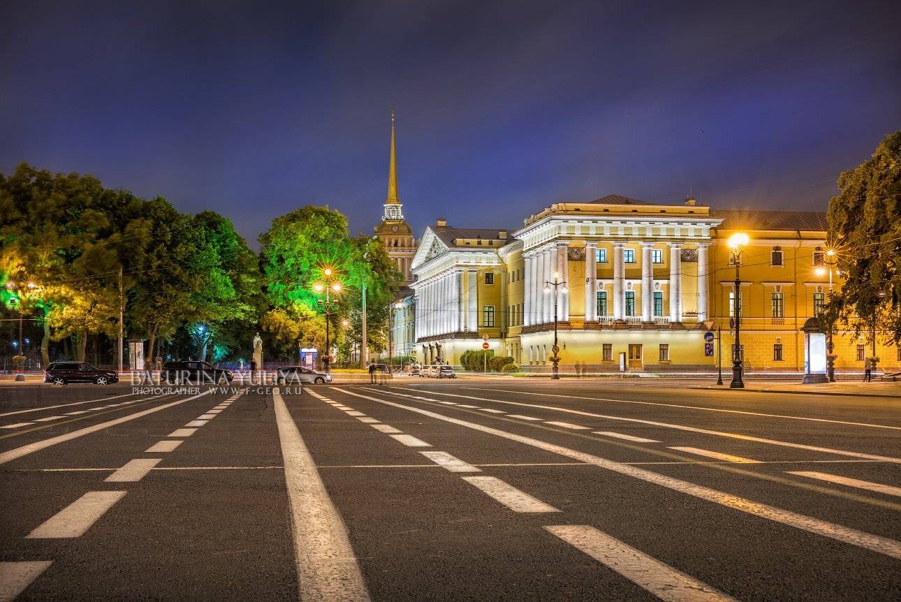 санкт-петербург, адмиралтейство, ночь, лето, дворцовая площадь, Юлия Батурина