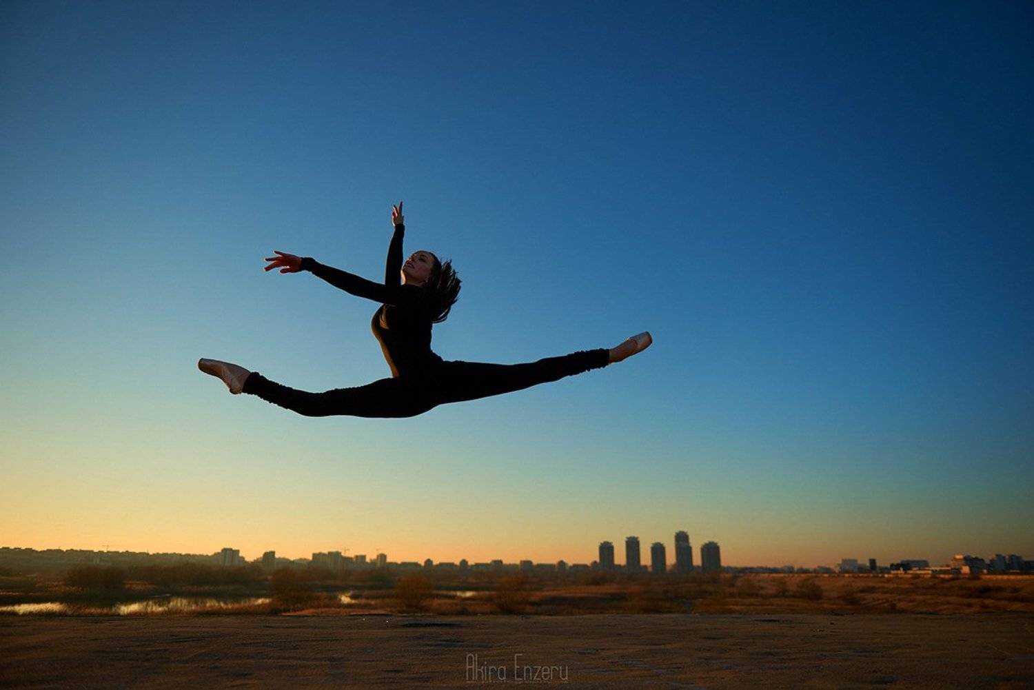 night, landscape, ballet, ballerina, dance, dancing,, Enzeru Akira