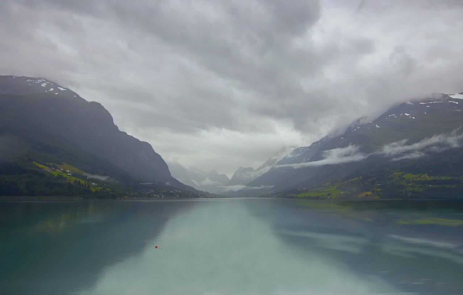 Норвегия, фьорд, вода, горы, облака, ледник, бирюза, Babka Yoshka (в миру - Сергей)