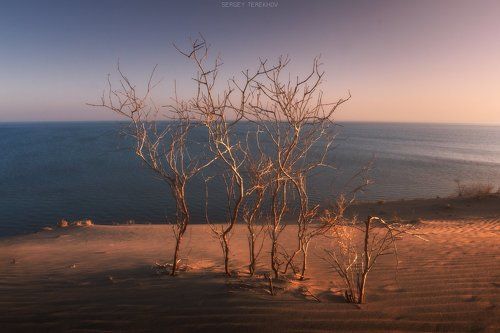 The Kapchagai reservoir.