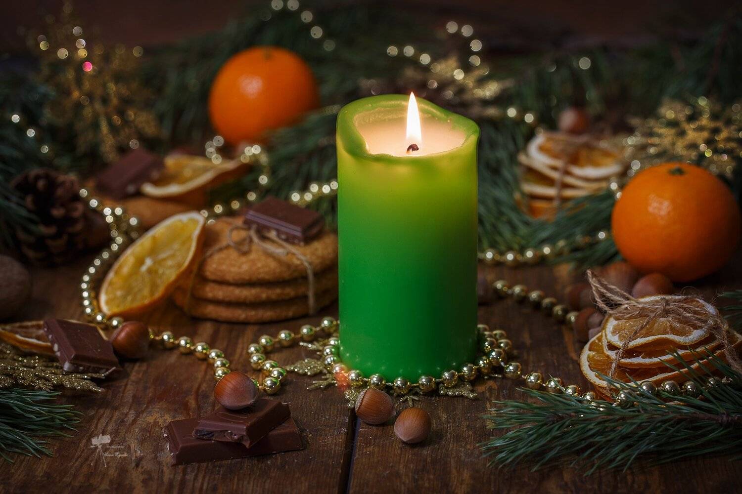 рождество,новый год,елка,свеча,цитрусовыу,мандарины,апельсины,лимоны, Инна Сухова