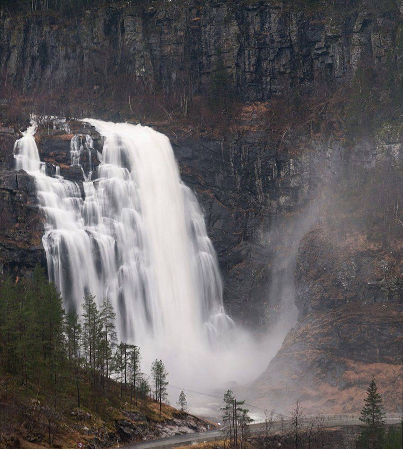 Skjervsfossen Waterfall Skjervsfossen Норвегия, Казаков Петр