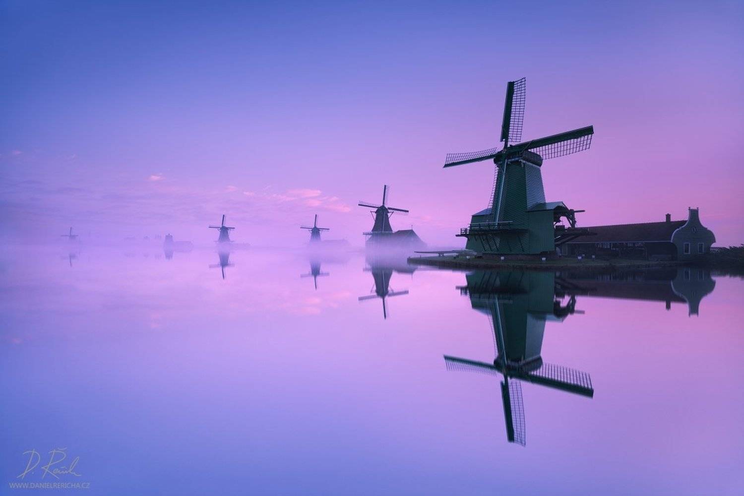 Netherlands, Nederland, Niederlande, Holland, North Holland, Holanda, Amsterdam, Zaanse Schans, Zaandijk, Zaanse, Zaandam, Zaanstad, Schans, Zaan, Zaanse, Europe, windmill, windm&uuml;hle, windm&uuml;hlen, windmills, mill, reflection, reflection, blue, blue sky, sk, Daniel Rericha