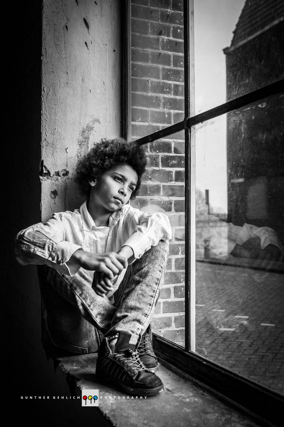 children, portrait, fine art, conceptual, black and with, Gunther Gehlich