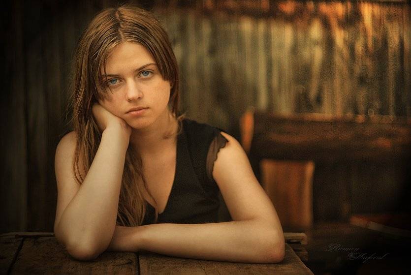 девушка, портрет, Роман