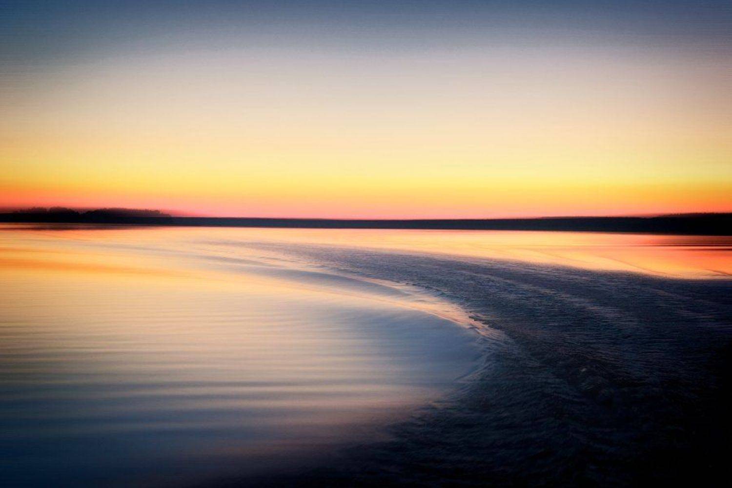 россия, ладога, озеро, закат, вода, поворот, отражение, горизонт, dyadyavasya, Дмитрий Шамин