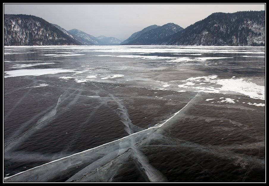 алтай, телецкое, озеро, лед, Юрий Фролов
