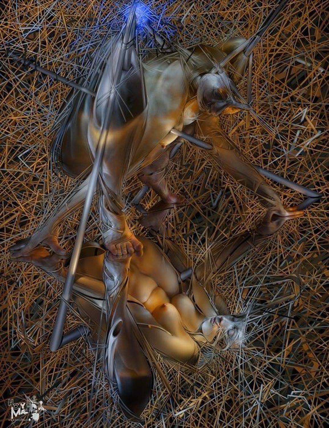 светографика, отражения, искажения, портрет, история, сюжет, обнаженная натура, ню, akt, nude, HoryMa (ХориМа)