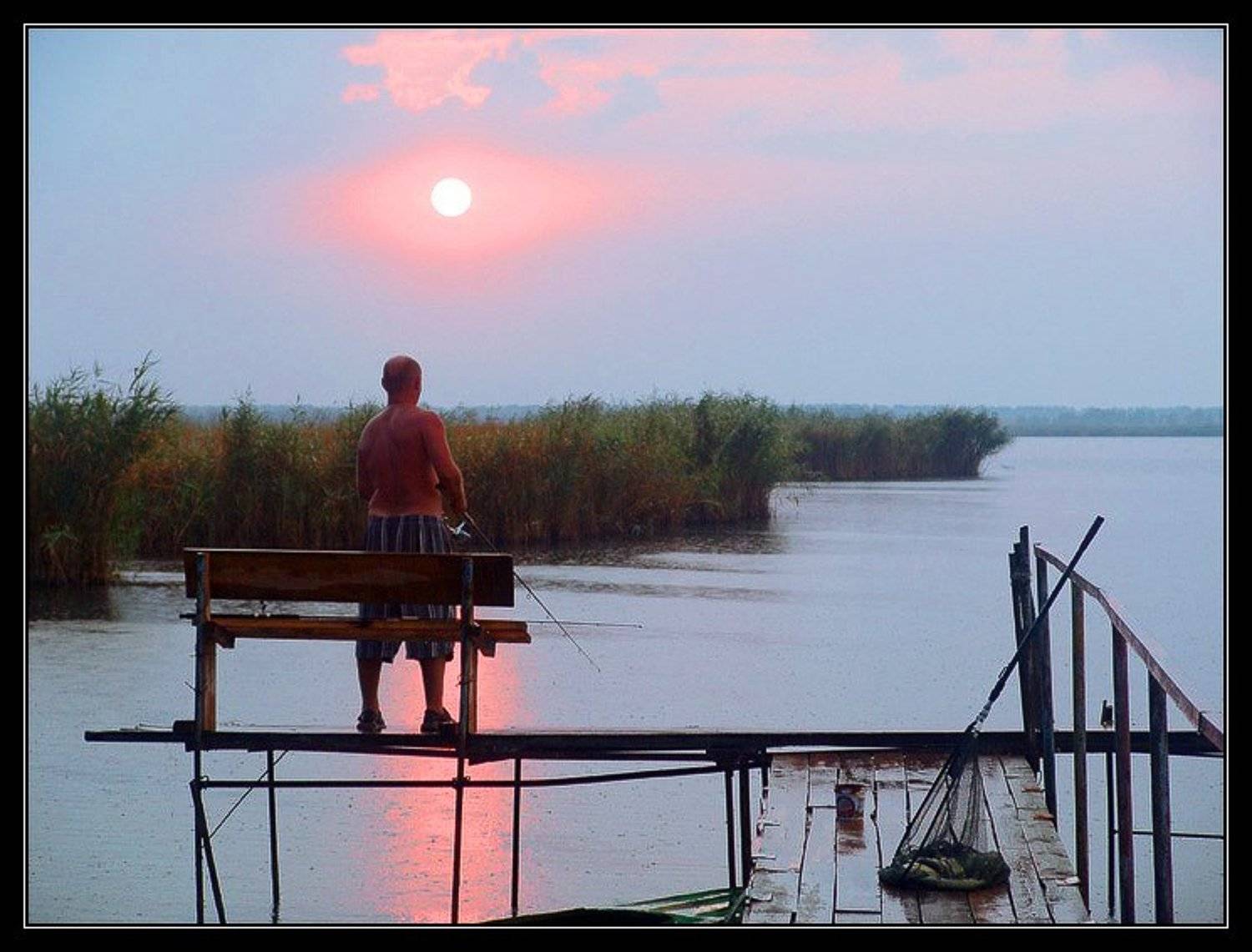 азовское море, сладкий лиман, краснодарский край, осень, вечер, рыбалка, wofa