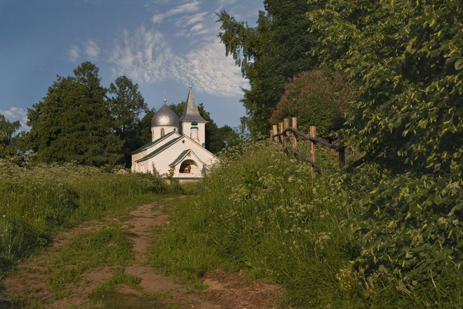 бехово, село, вечер, церковь, лето, Борис Куприков