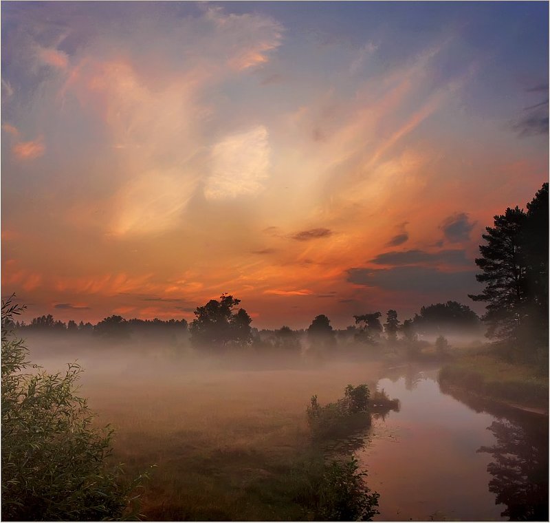 Утро туманное фото превью