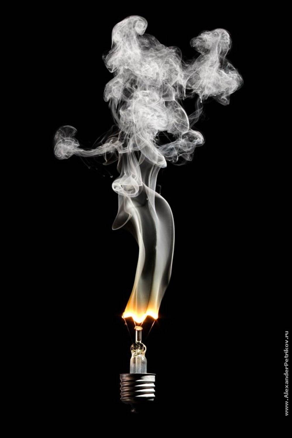 лампочки, дым, 100, ватт, цоколь, Александр Петриков