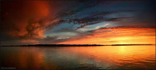 Обской  закат