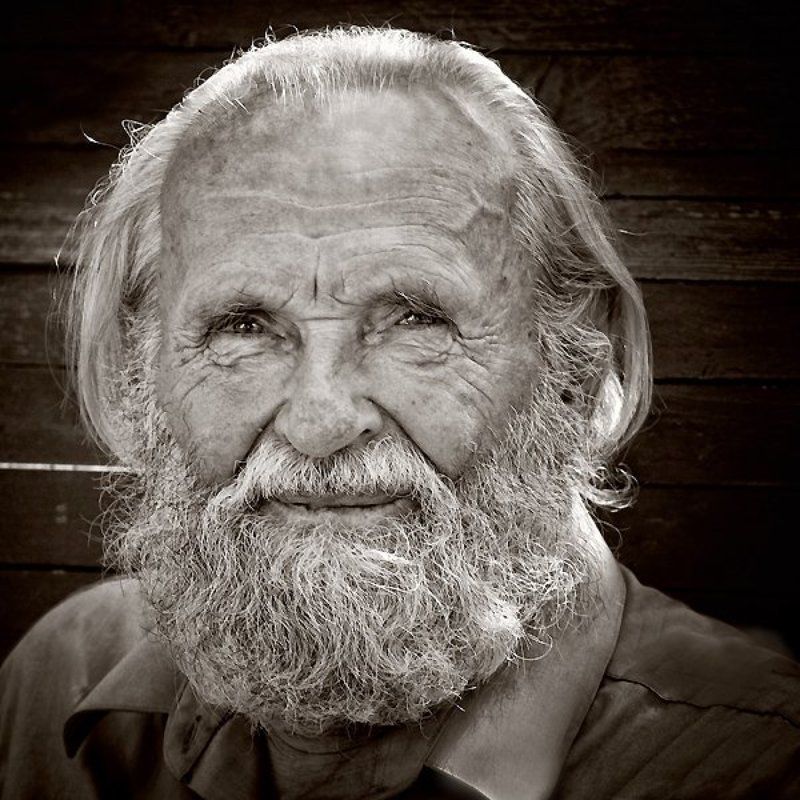 дед, взгляд, доброта, чб, глаза, борода Добрый взгляд фото превью