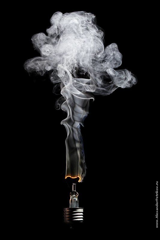 лампочки, дым, 100, ватт, цоколь из серии \
