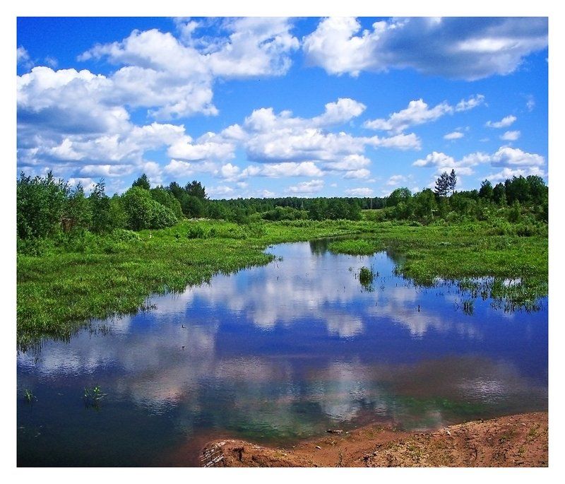 река,лето,небо,лето Истоки нашей реки фото превью