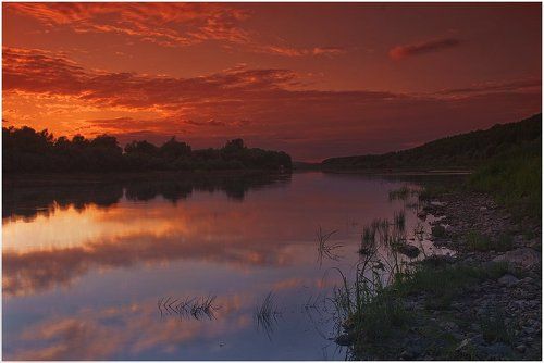 Закат над Окой