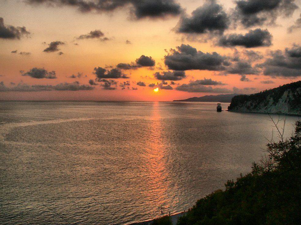 закат, море, Алексей