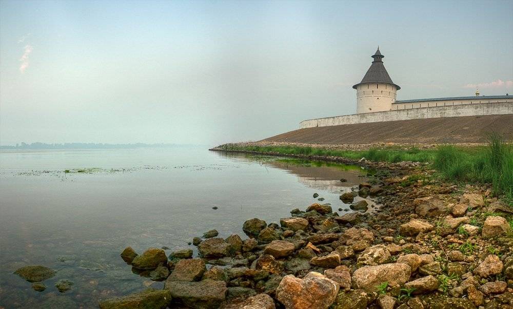 утро, река, туман, камни, Mishin Ilay