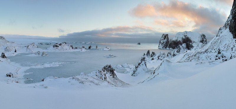 антарктика, остров kig georg, пролив дрейка, Антарктический пейзаж. фото превью