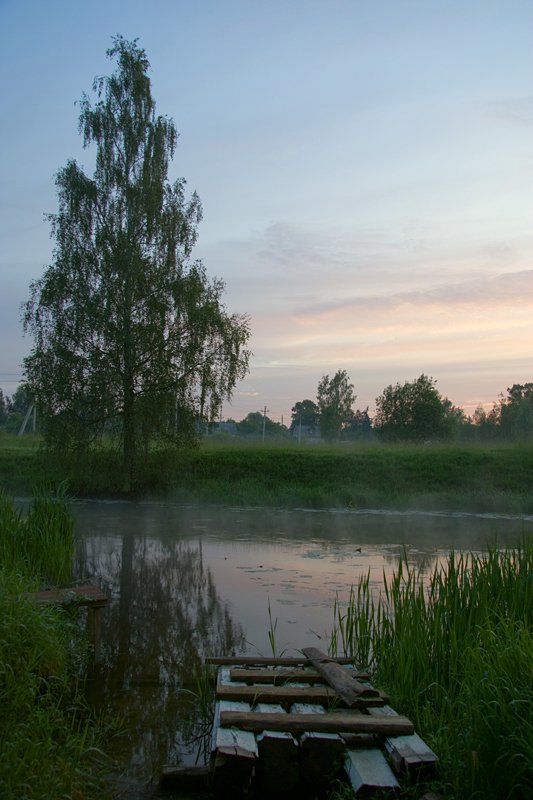подмосковье, рассвет, королев Когда все ещё спят... фото превью