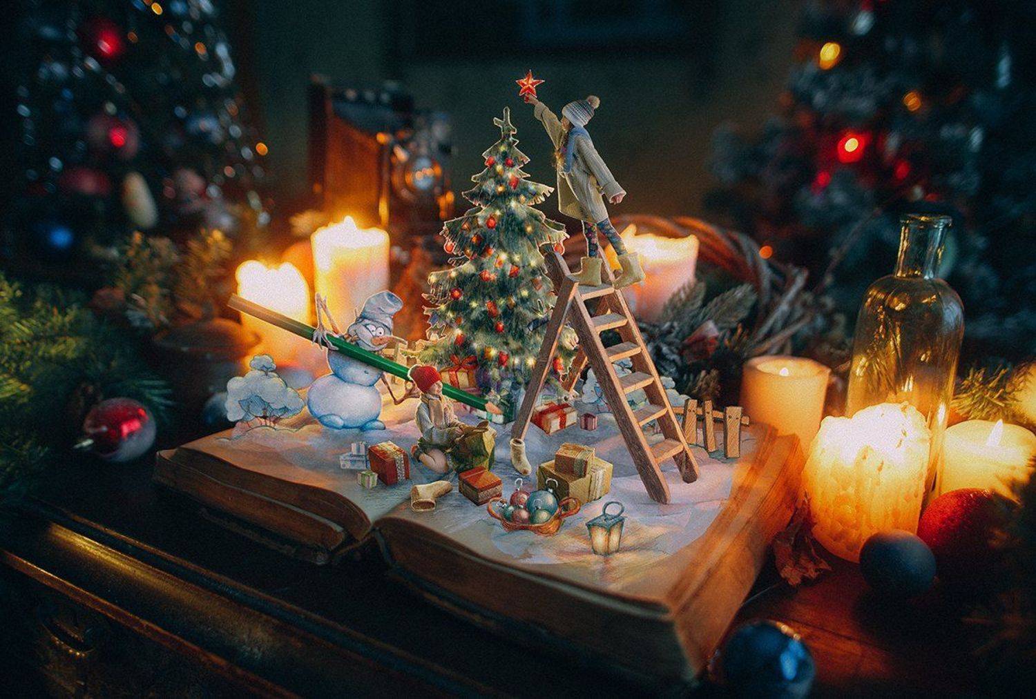 happy New Year ВЕСНУШКИ дети ретро желтый свет дети , Рогожкин Дмитрий