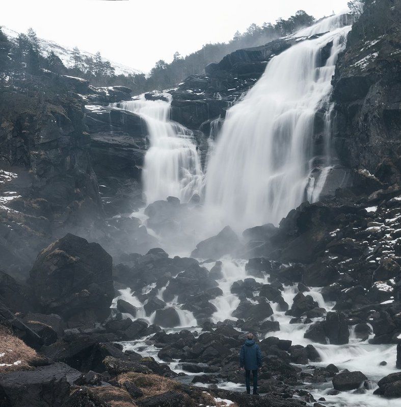 Nyastolfossen Норвегия Водопад Nyastolfossen фото превью