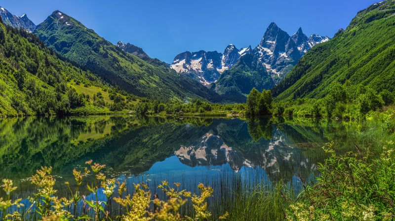 Лето на озере Туманлы Кель фото превью