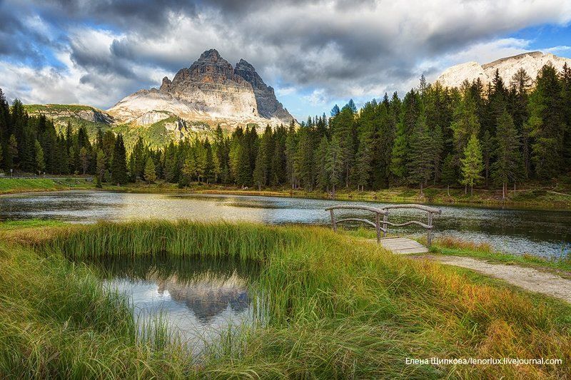 Доломиты, озеро  Antorno фото превью