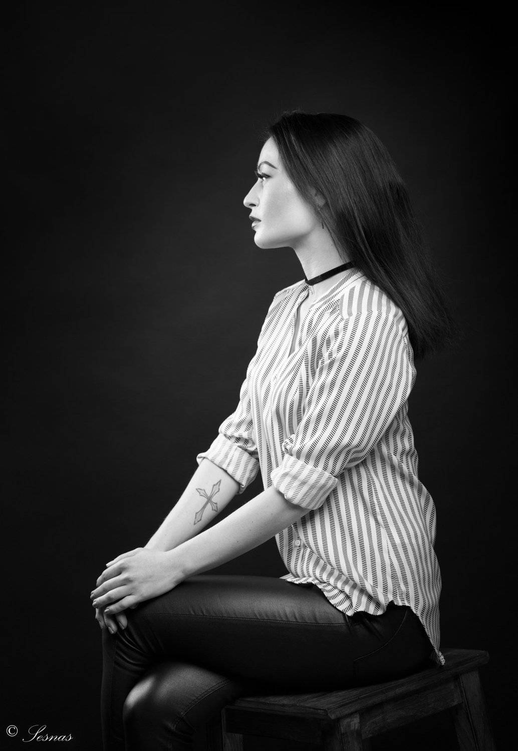 портрет, девушка, красивая, студия, Сергей Шпаньков