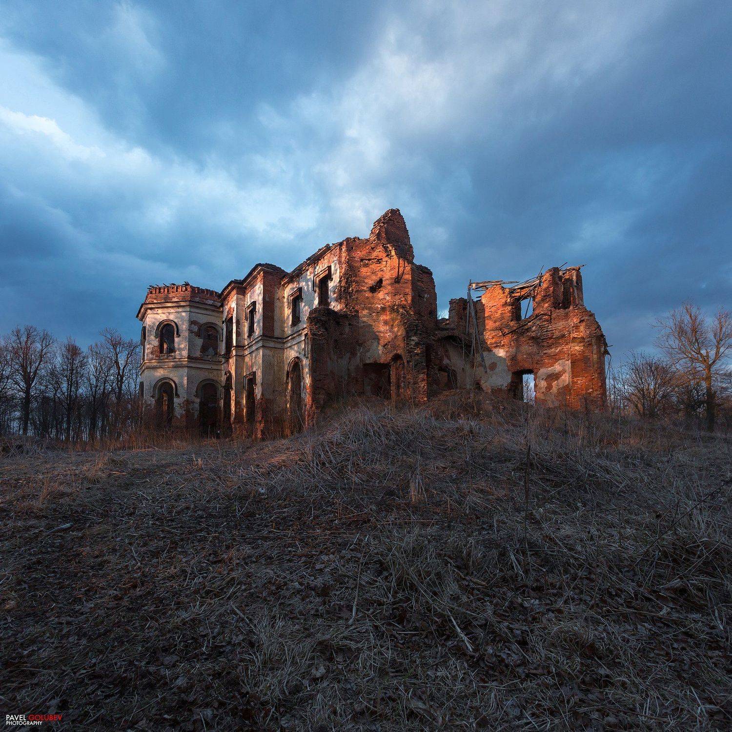 Россия, город, Питер, СПб, Санкт-Петербург, руины, усадьба, панорама, закат, вечер, небо, golubevphoto, Russia, city, SPB, St Petersburg, Saint-Petersburg, evening, sunset, sky, Павел Голубев