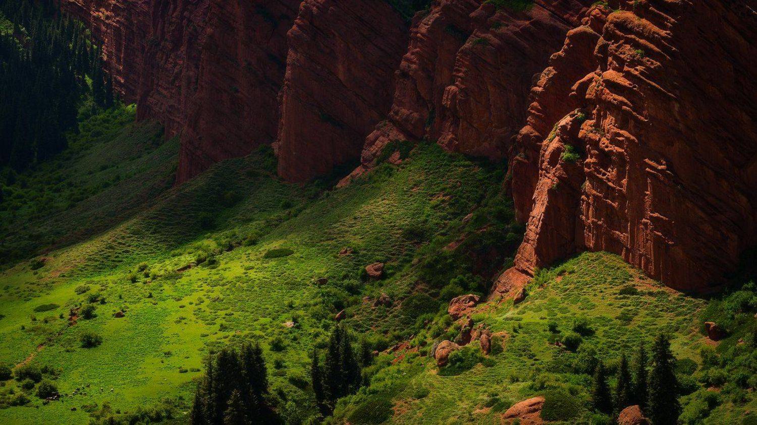 джети-огуз, киргизия, семь быков, красные скалы, Николай Степаненко