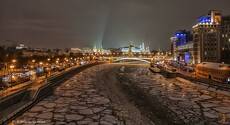 Москва вечерняя, зимняя