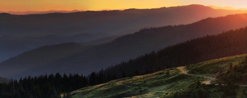 карпаты,утро,рассвет Где-то в Карпатах... фото превью