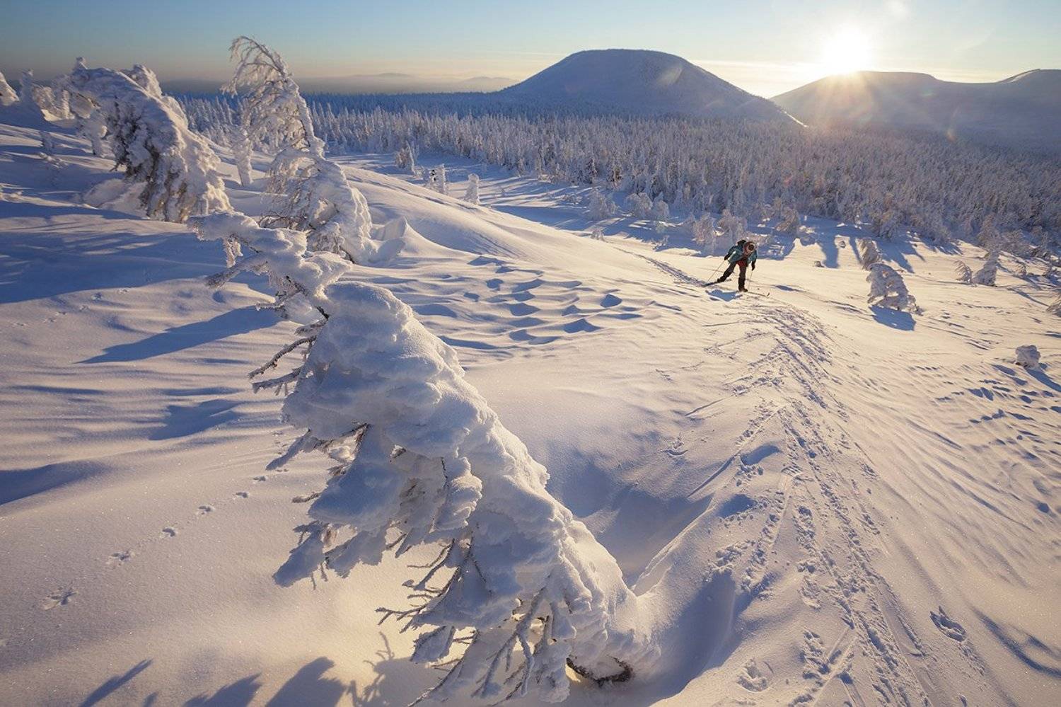 северный урал, гух, главный уральский хребет, северный урал, урал, гух, главный уральский хребет, лыжный поход, зима, манси, лыжник, Сергей Гарифуллин