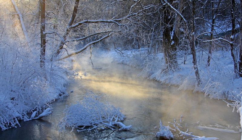 сходня река . Морозные фантазии. фото превью